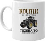Koszulkowy Rolnik to nie wybór, trzeba to mieć we krwi - kubek z nadrukiem