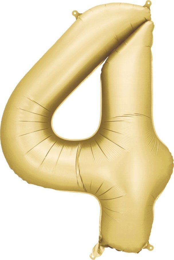 Balon fol.Cyfra 4 86cm złoty 82830