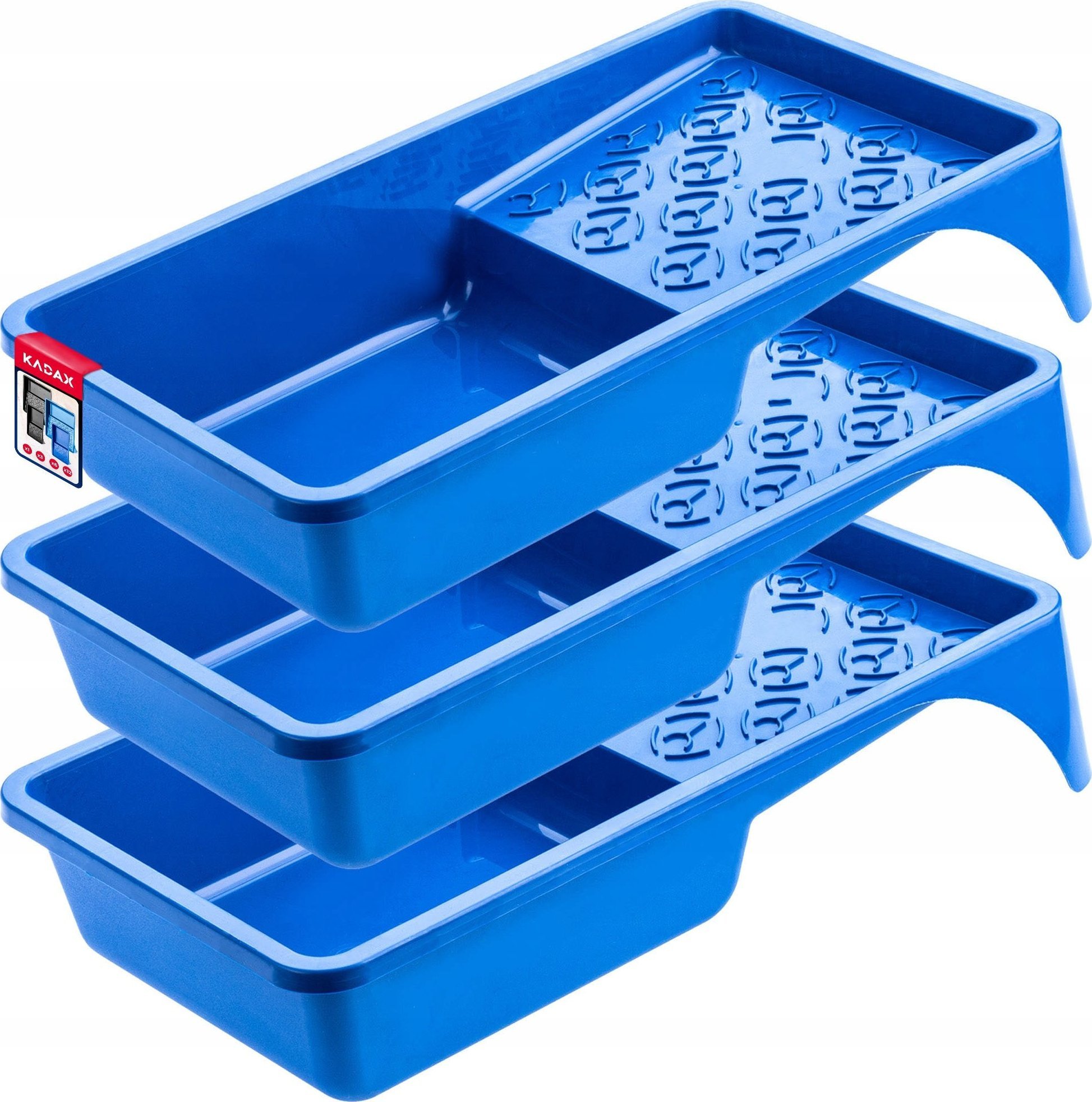 Kadax Kuweta Malarska Na Wałek Farba 160mm Niebieska 3Sz