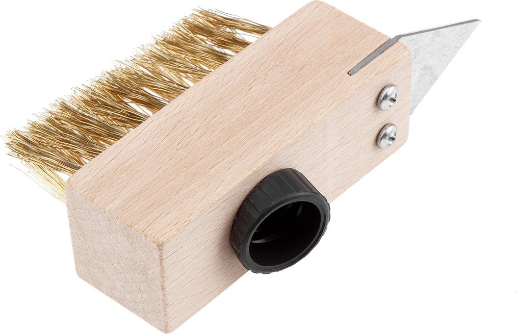 Neo Szczotka druciana do kostki brukowej ze skrobakiem