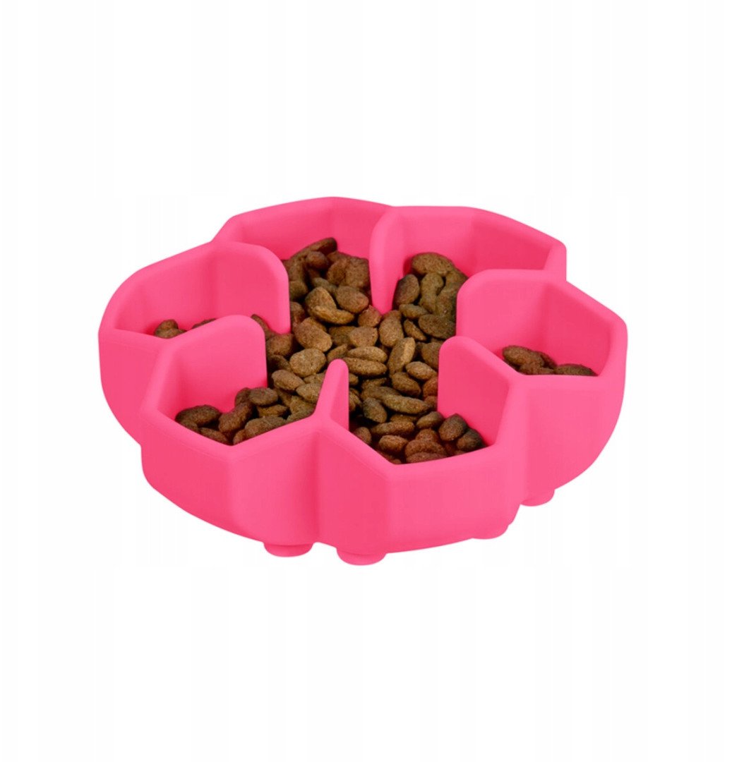 WAU DOG MISKA SILIKONOWA SPOWALNIAJĄCA 450ml RÓŻOWA