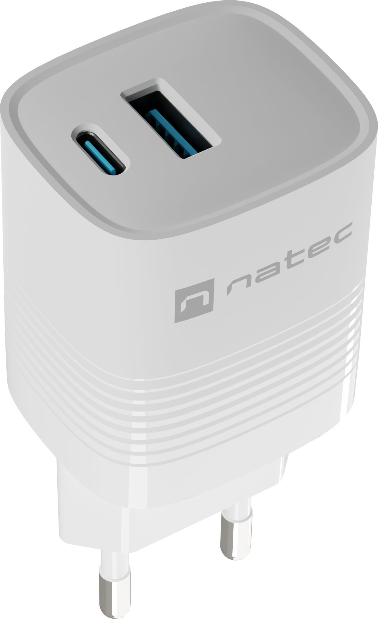 Ładowarka Natec Ribera GAN 1x USB-A 1x USB-C 30W (NUC-2140)