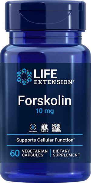 Life Extension Forskolin Pokrzywa indyjska Coleus Forskohlii ekstrakt 60 kapsułek Life Extension