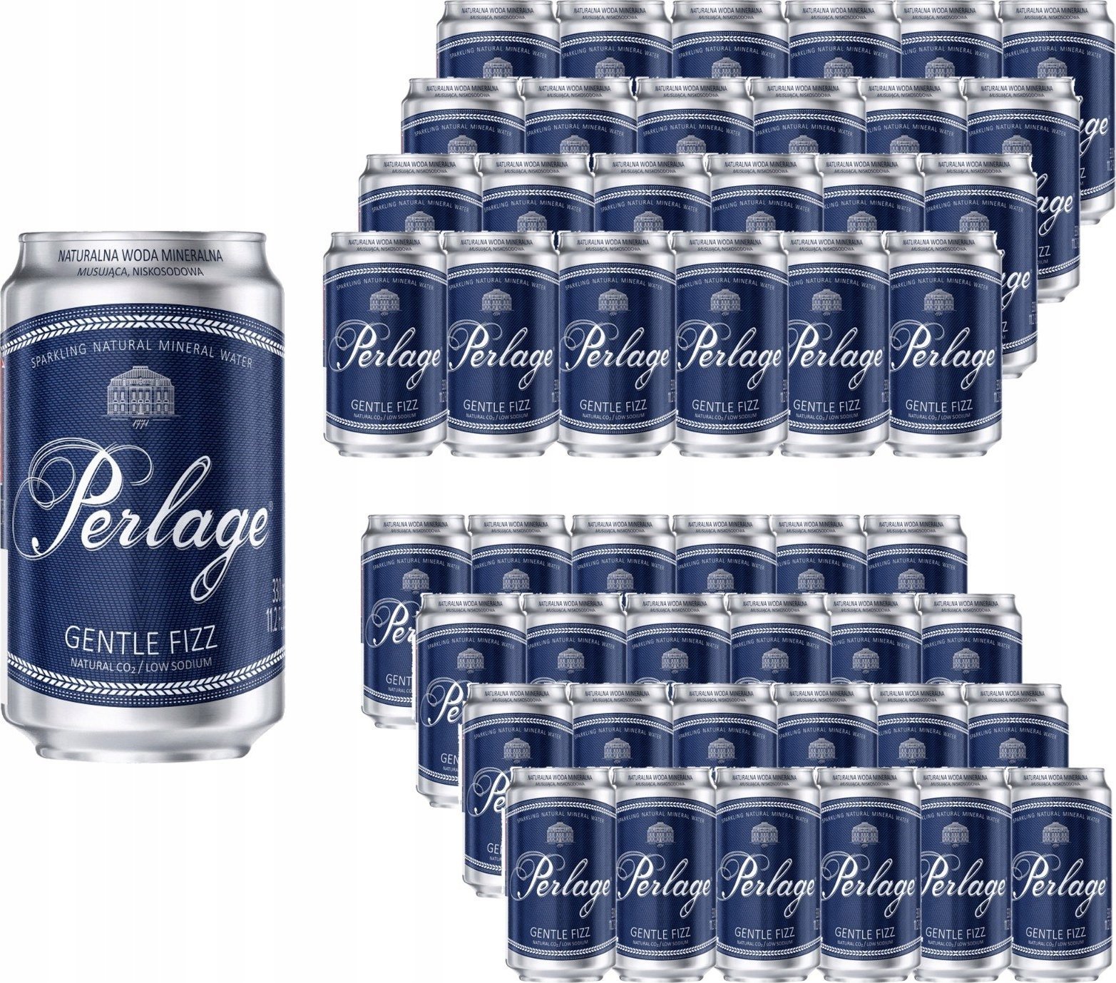 Woda Cisowianka Perlage Naturalna woda mineralna musująca 330 ml x 48 sztuk