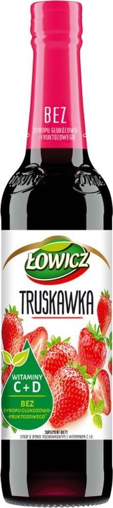 Łowicz Łowicz Suplement diety syrop o smaku truskawkowym 400 ml