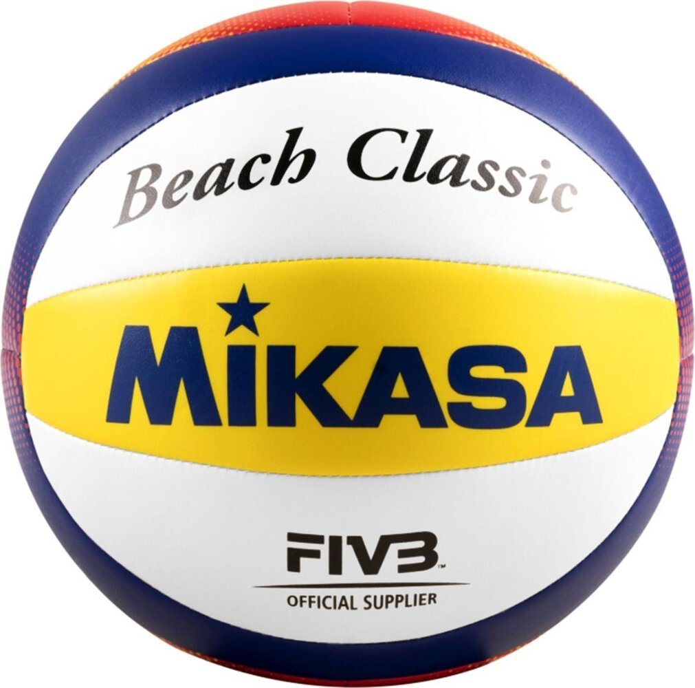 Mikasa Piłka plażowa Beach Classic biało-żółto-niebieska r. 5