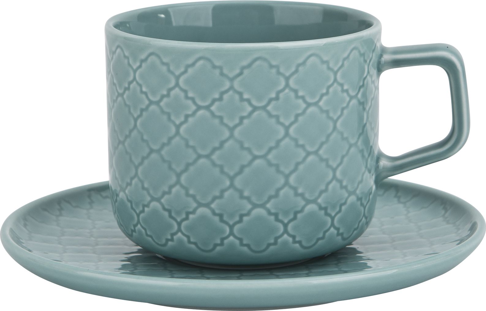 Lubiana Filiżanka ze spodkiem 250 ml Marrakesz morski