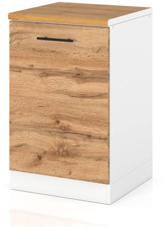 Szafka Kuchenna Stojąca Z Blatem Modułowa 50cm Spremium Dąb Wotan