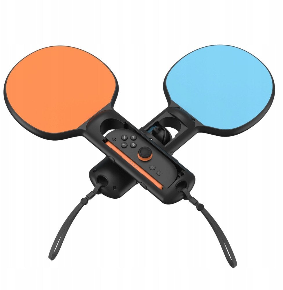 YAXO Uchwyt do Joy-Con TENNIS SET do NS/NS2 Inferno Orange&Hydro Blue