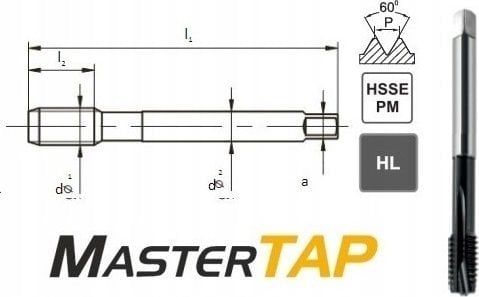 Fanar GWINTOWNIK M24 DIN-376B (6H) HSSE-PM HL MASTERTAP