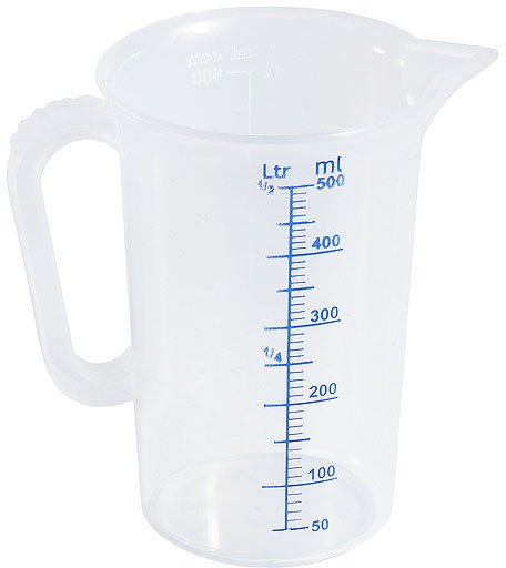 Dzbanek miarka z polipropylenu, 0,5 l | CONTACTO, 3078/050