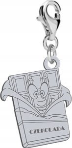 Radziszewska Jewellery BAR OF CHOCOLATE Charms SREBRO
