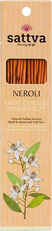 Sattva Natural Indian Incense naturalne indyjskie kadzidełko Neroli 15szt.