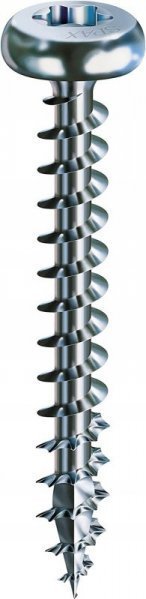 Spax WKRĘT ŁEB PÓŁKULISTY (1000) OCYNK BIAŁY 4.0*30MM HB TX MINI