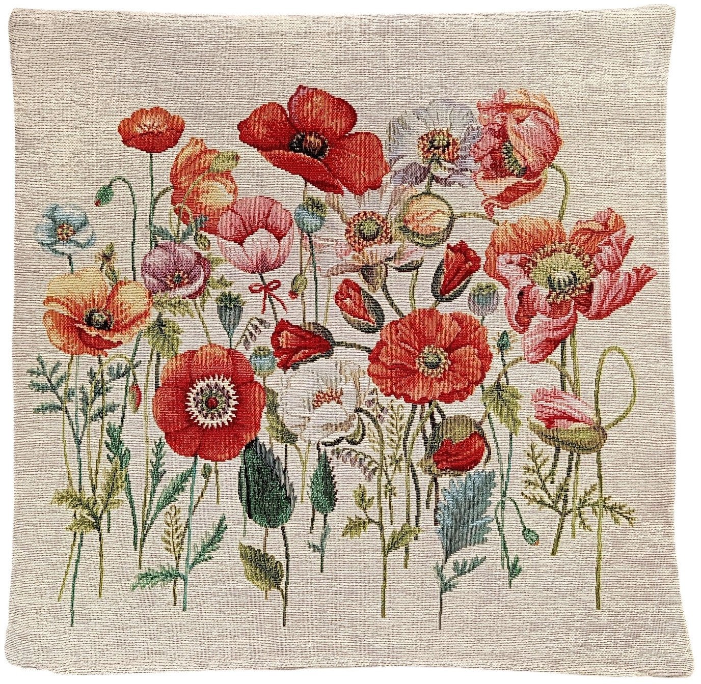 Poszewka dekoracyjna 45x45 cm Maki