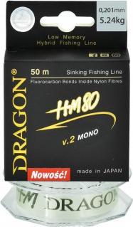 DRAGON. Żyłki Dragon HM80 v.2 mono 50m 0,20 mm
