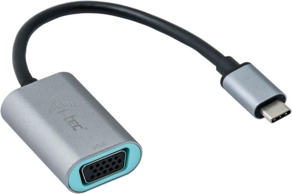 Adapter USB I-TEC USB-C - VGA Srebrny (C31METALVGA60HZ)