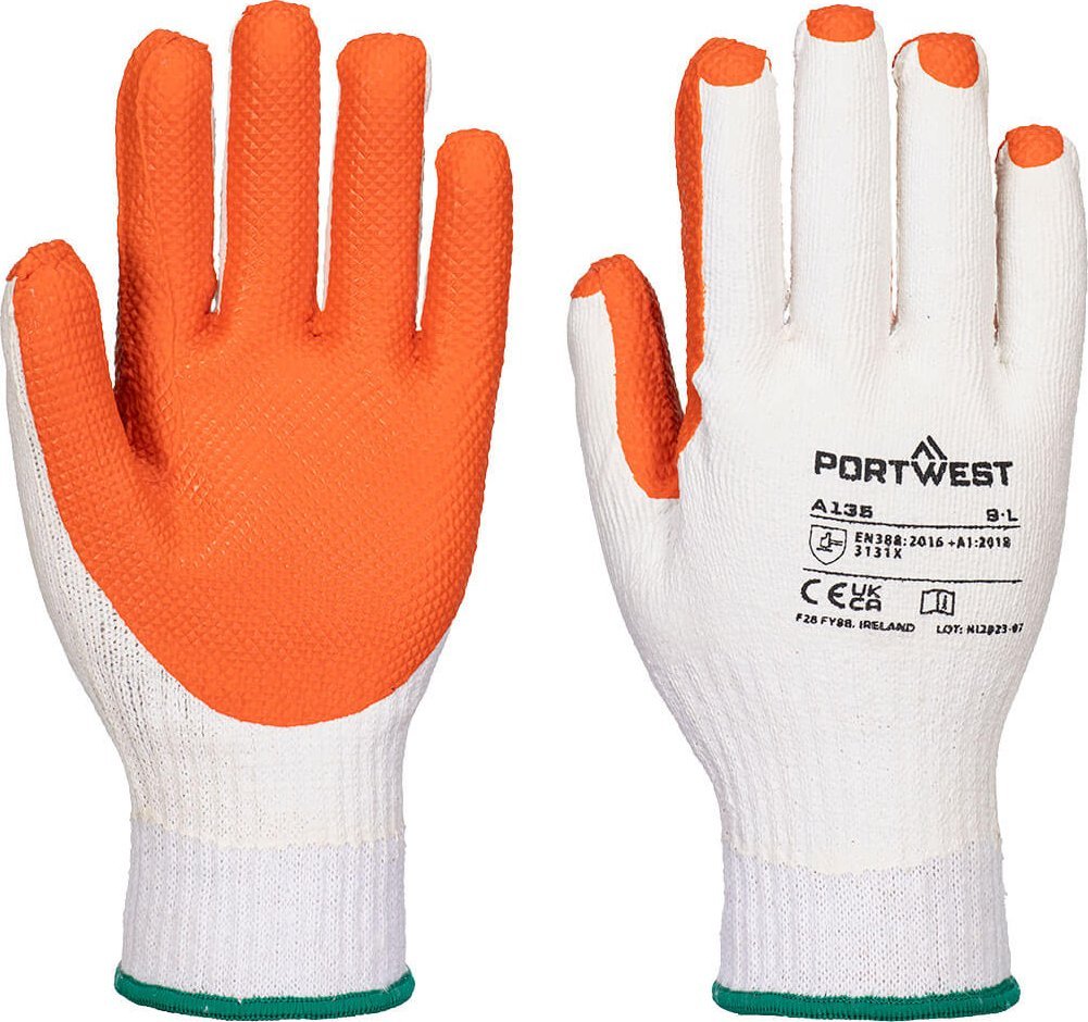 Rękawice Robocze Brukarskie Powlekane Lateksem Portwest Grip A135 - Xl Portwest A135Y1Rxl 5036146010622