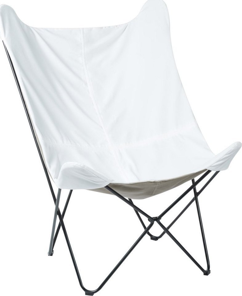 Beliani Fotel welurowy biały NYBRO