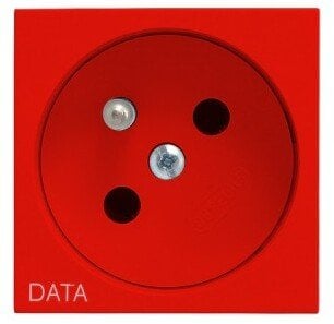 OSPEL45 Gniazdo pojedyncze z/u DATA czerwone GK-1ZD/22