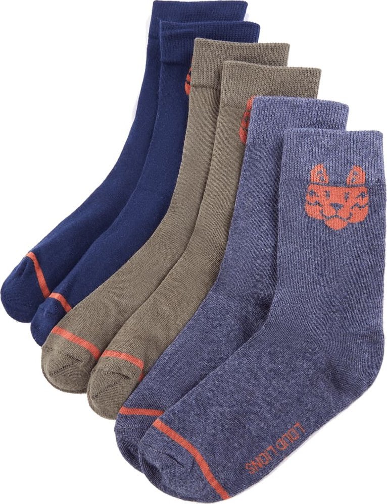 vidaXL Skarpetki dziecięce, 5 par, z nadrukiem tygrysa, EU 26-29