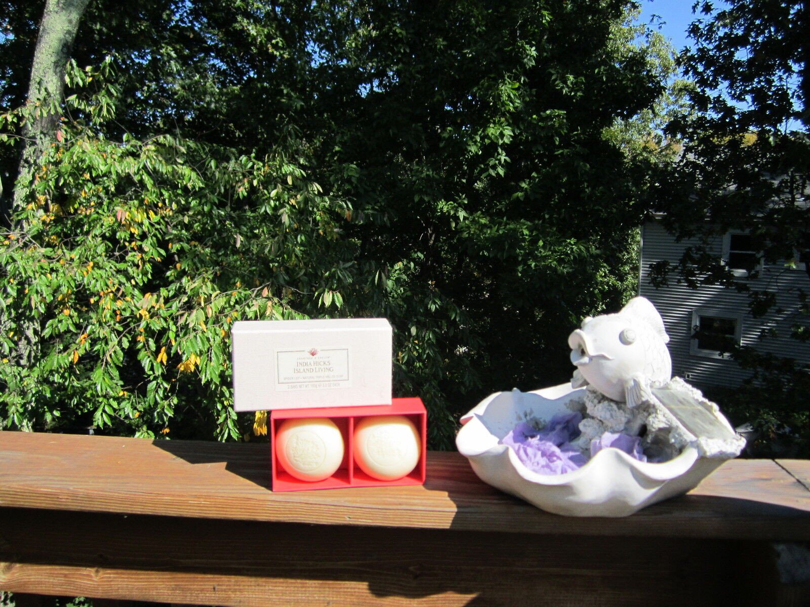 Nuxe Set Duo, Crabtree & Evelyn, India Hicks Island Living, Hydrating, Soap Bar, 2 pcs, 100 g For Women