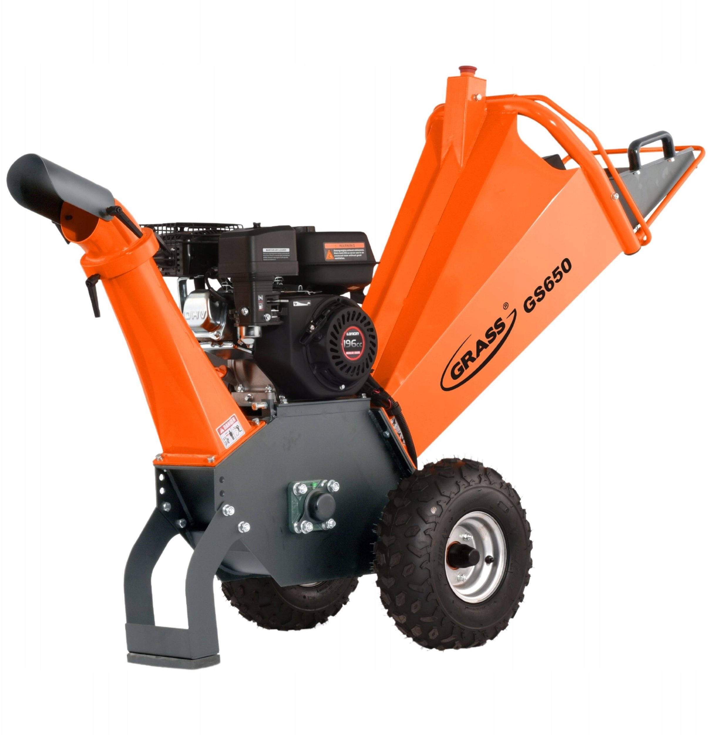 Rozdrabniacz rębak do gałęzi spalinowy Grass GS650 Loncin 7 km