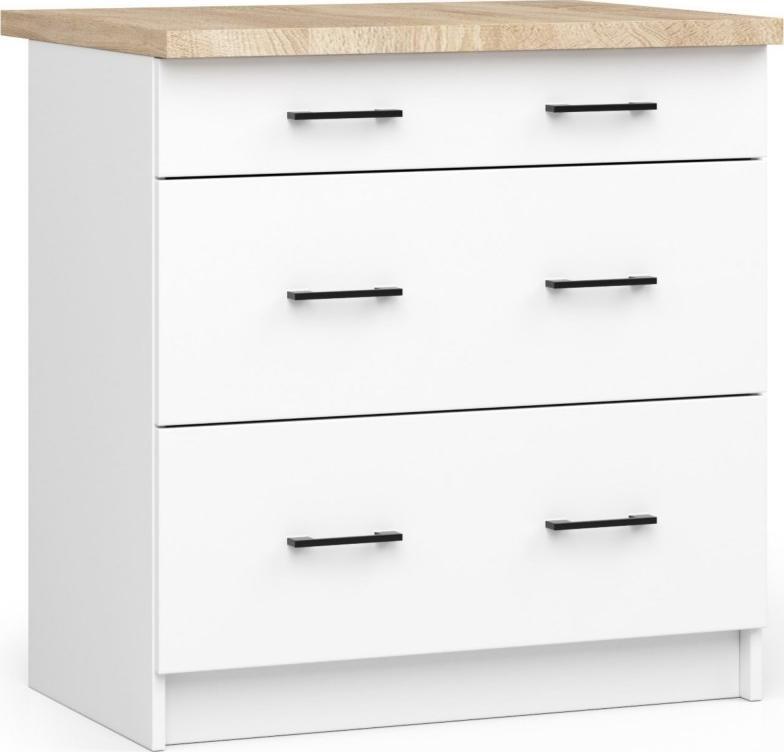 Fabryka Mebli Akord Szafka kuchenna Oliwia S 80 cm biała