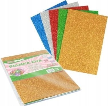 Pianka multicolor brokat 20x30 5szt