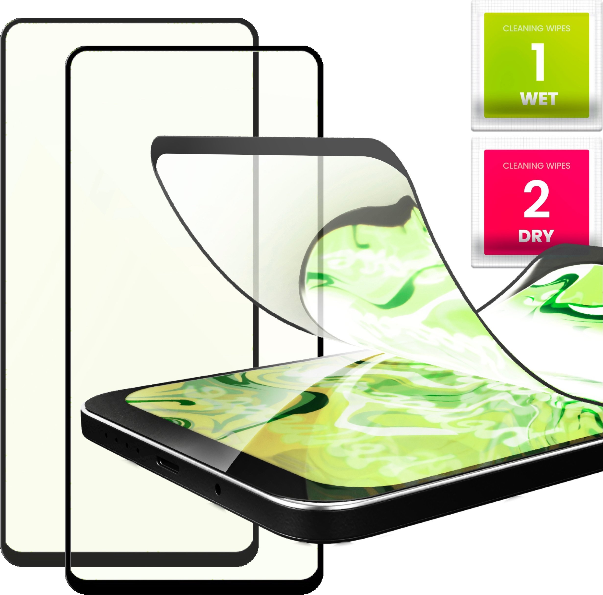 Hello Case 2x Szkło Hybrydowe do Xiaomi Mi 10T 5G (9H, 5D, ochronne, na cały ekran)