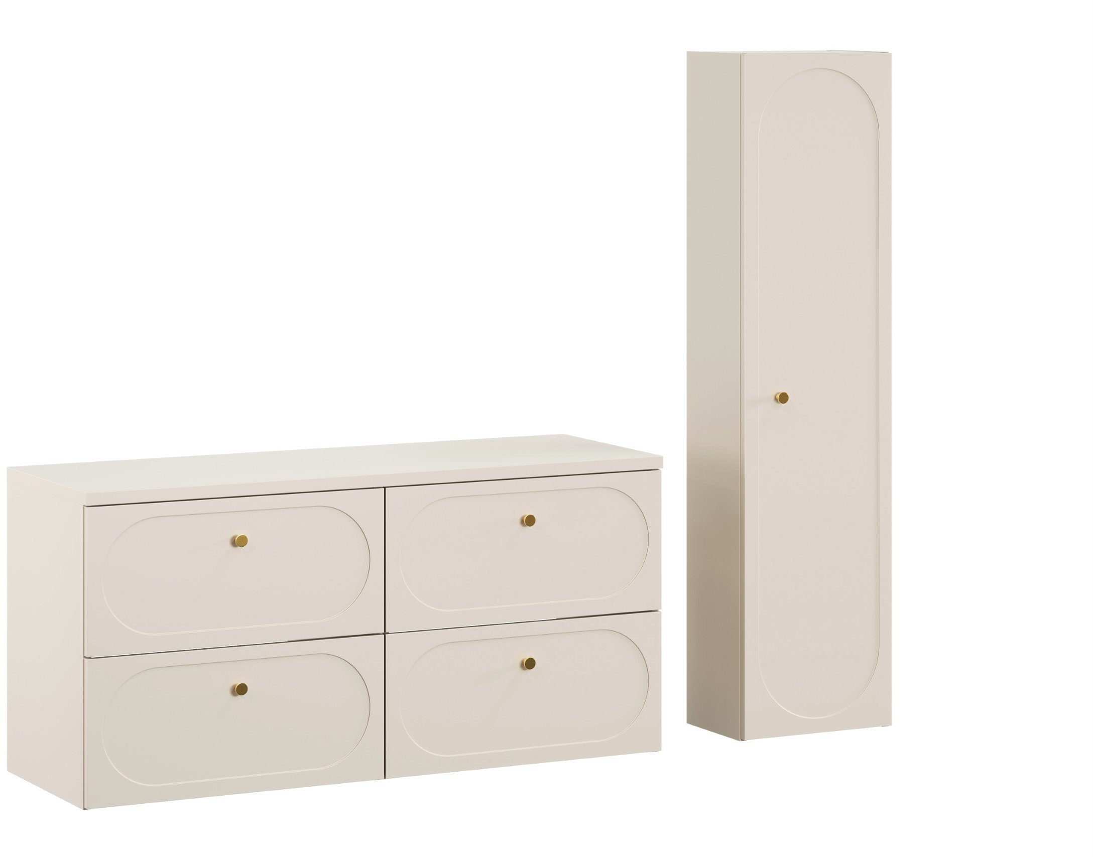 Zestaw meblowy 120cm z blatem i Szafką wysoką