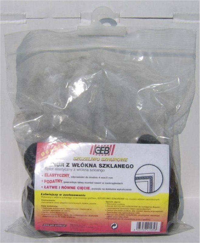 Geb Szczeliwo sznurowe, średnice: 4/5/6/2.5m sznur z włókna szklanego do uszczelniania termicznego