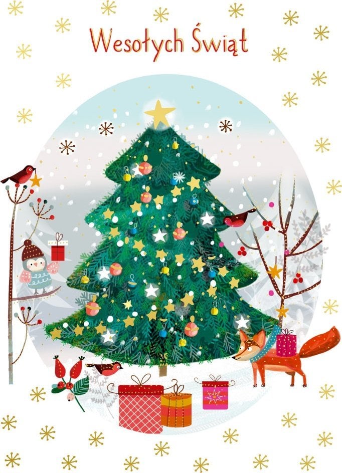 Karnet B6 Boże Narodzenie Choinka