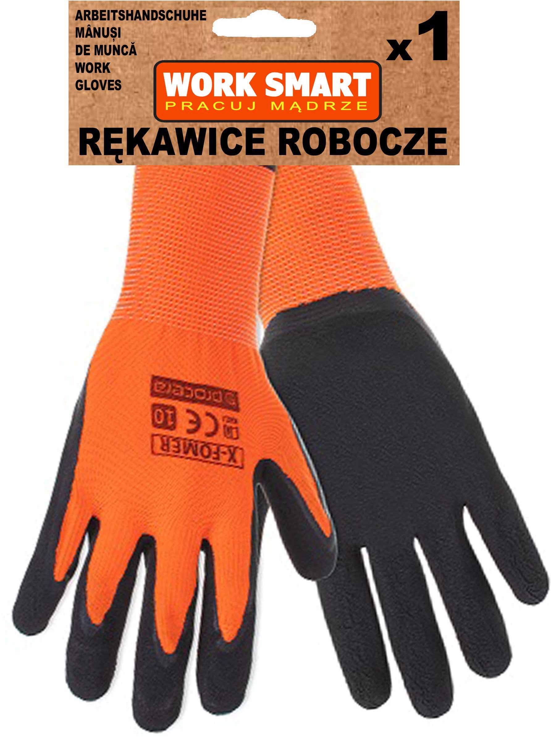 Rękawice Robocze Poliestrowe Powlekane Spienionym Lateksem X-Fomer 11 Procera X-Fomer 5908274508800