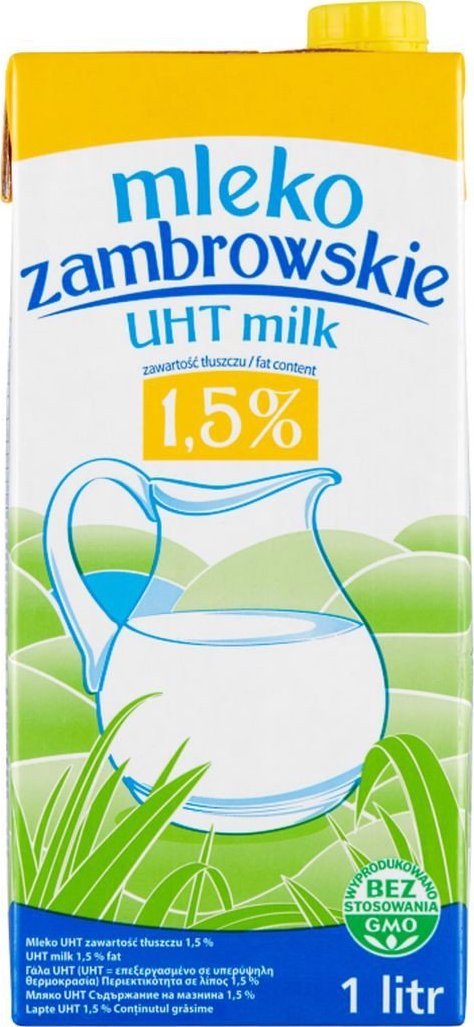 Mleko zambrowskie Mleko zambrowskie UHT 1,5 % 1 l