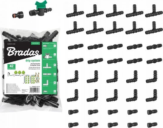 Redcliffs ZESTAW AKCESORIÓW DO LINII KROPLUJĄCEJ 16mm /42szt.