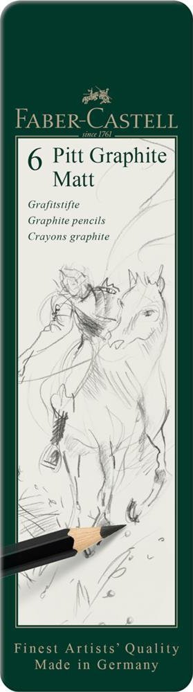 Faber Castell Ołówek artystyczny Pitt Graphite Matt 6szt