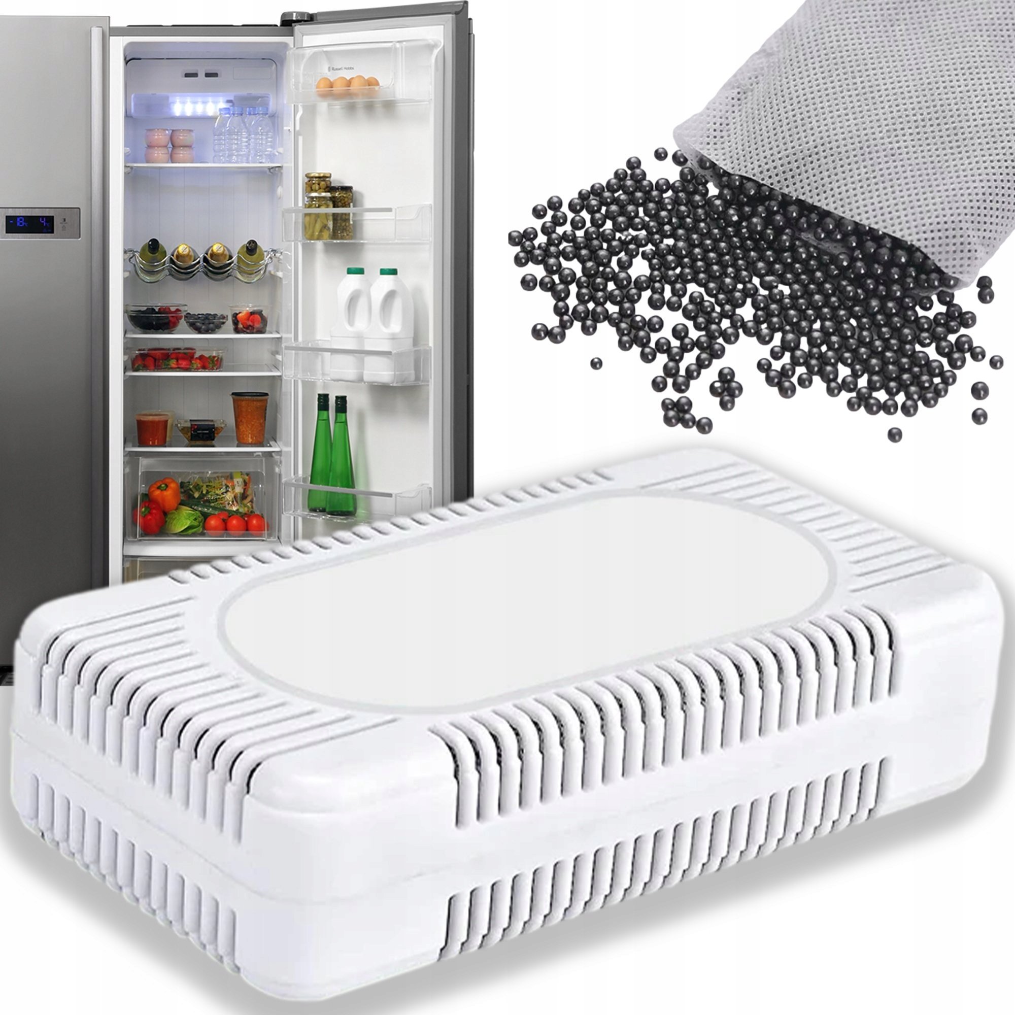 POCHŁANIACZ ZAPACHÓW NEUTRALIZATOR DO LODÓWEK LODÓWKI AKTYWNY WĘGIEL