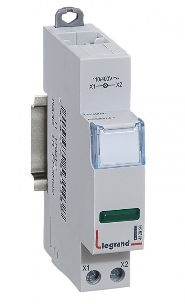 Legrand Lampa pojedyncza Led zielona 110/400V (412926)