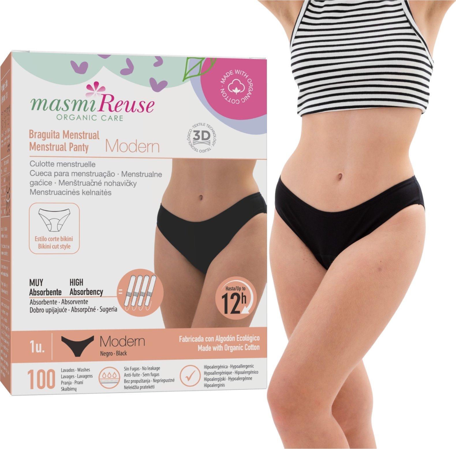 MASMI_Reuse Modern majtki menstruacyjne rozmiar L 1szt.