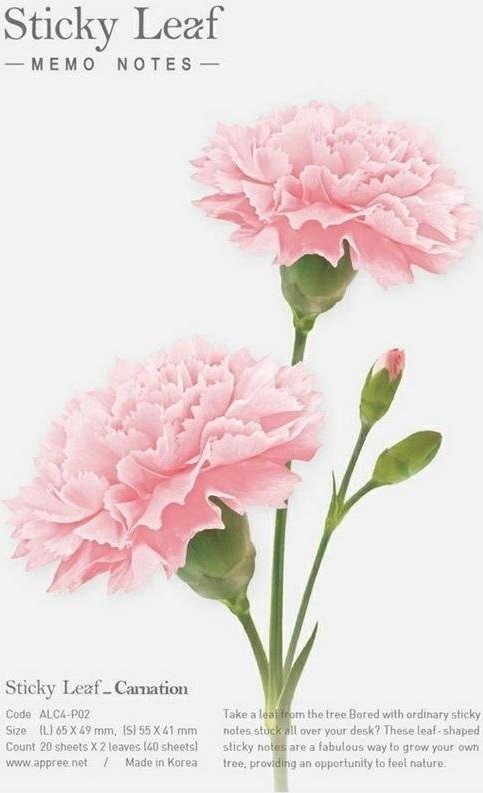 Appree Kartki samoprzylepne - goździk różowy M