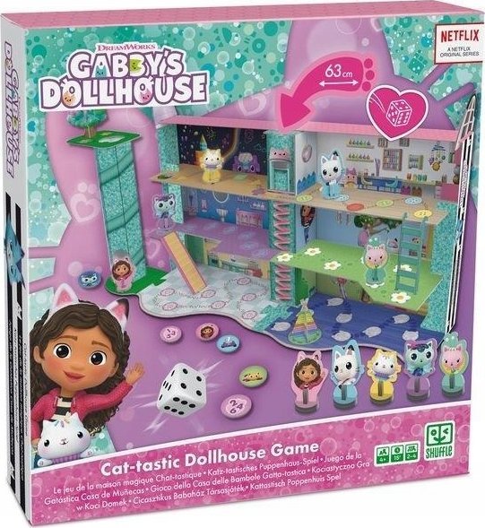 Cartamundi Gra Kotastyczna gra planszowa 3D Koci Domek Gabi