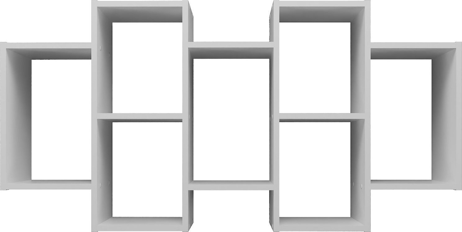 Elior Biały wiszący regał ścienny - Obilos