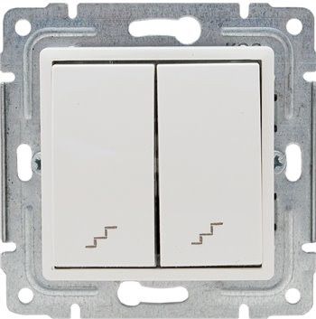 KOS Łącznik schodowy Vena podwójny biały (510419)