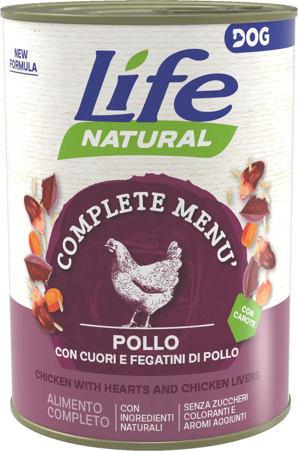 Life Pet Care Life Dog Karma Mokra dla Psa Kurczak Serca Wątróbka 400g