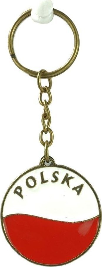 Brelok metalowy dwustronny Orzeł - Flaga ABINO