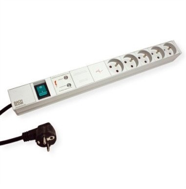 Gniazdo wielokrotne BACHMANN, 1UH 5x UTE, przełącznik, zabezpieczenie przepięciowe i filtr