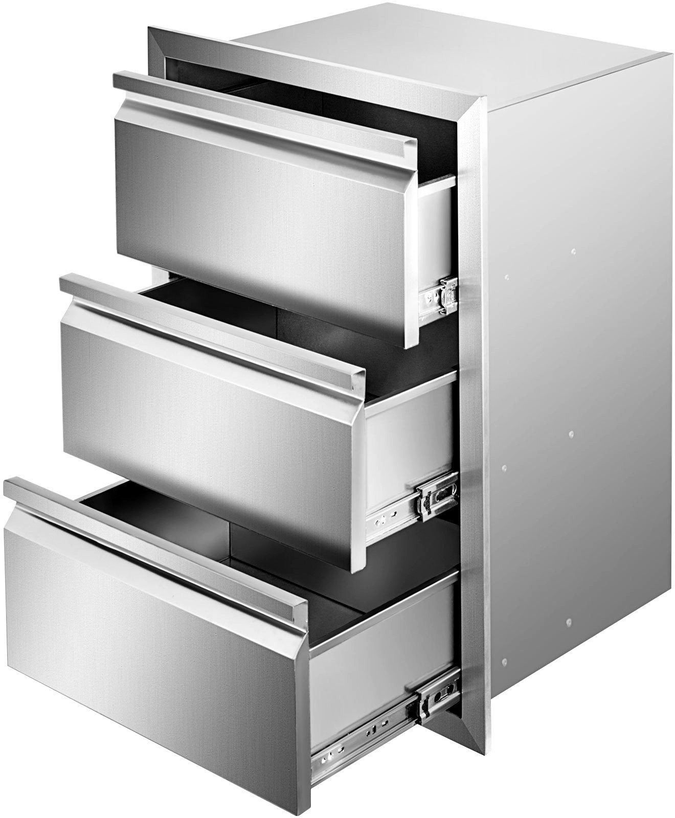 Szafka gastronomiczna 3 szuflady do zabudowy 37.7 x 64.6 x 48 cm