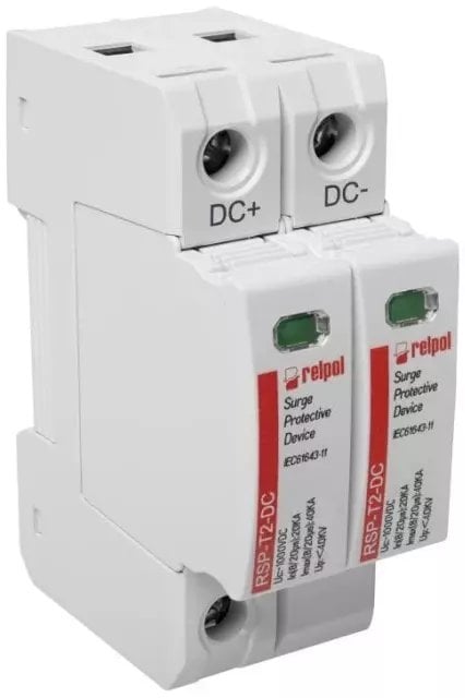 Ogranicznik przepięć RSP-T2-DC/2P Imax:40kA, Uc: 800/1000/1200VDC, 2 pola 2617146