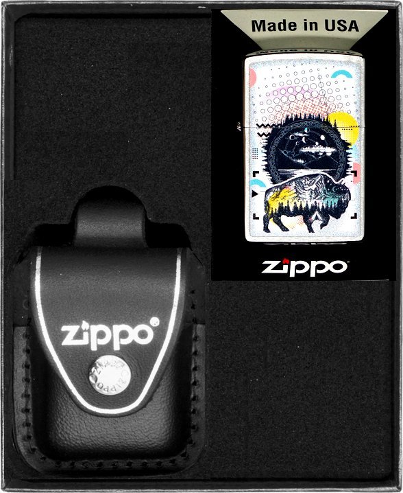 Zestaw ZIPPO Zapalniczka BISON DESIGHN Prezentowy No3